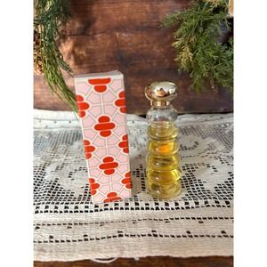 Vintage Avon Sonnet Cologne Rondelle Ribbed Bottle 0.5 fl oz with Original Box